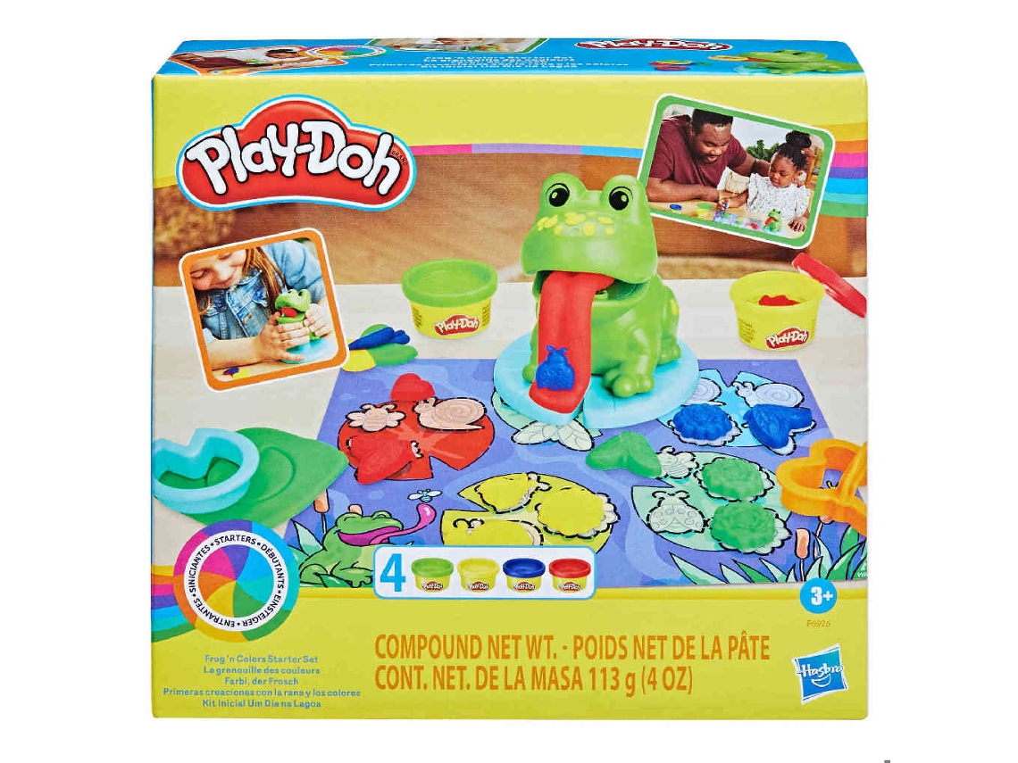 Plastilina PLAYDOH Primeras creaciones con la rana y los colores