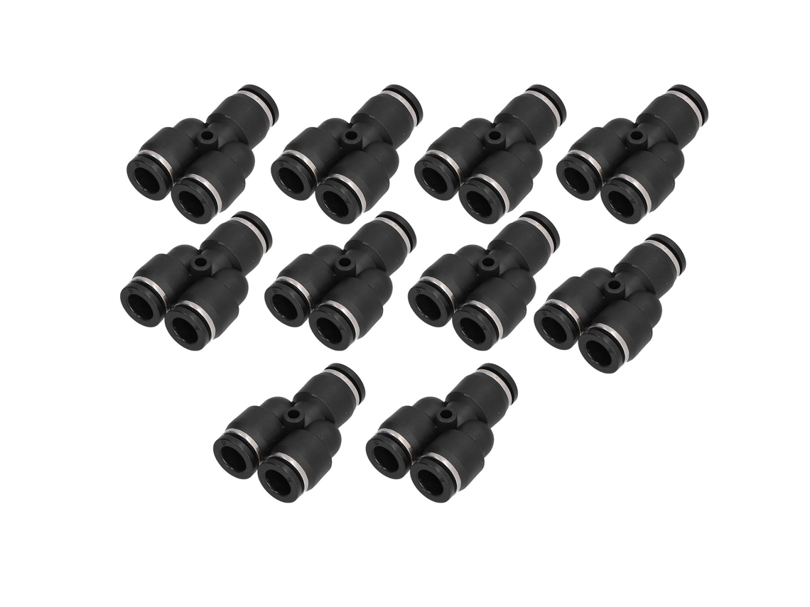 Conector De Manguera De 3 Vías Engranado Diámetro Interior 12mm Para Equipos De Automatización Sellado Fácil Desmontaje