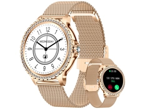 Reloj Inteligente Chronus I58 Carga Magnética Tiempo de Espera Largo Oro AUJEZON