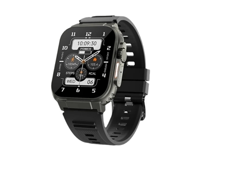 Reloj Inteligente TWS link Auricular Bluetooth 1.96 Full-Touch Pantalla Grande Smartwatch Grabación de Sonido Pruebas Deportes Música Watc VEANXIN