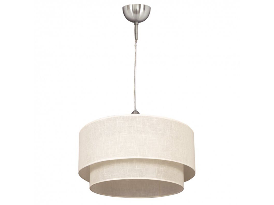 Fab 2.810/50 Blanco/Blanco | Colgante Doble 1l. Lámpara de techo cilíndrica beige/beige (50/40/regular)
