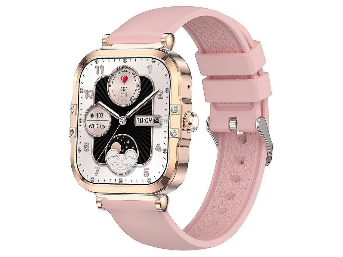 Reloj inteligente Hk82 con pantalla cuadrada AMOLED de 1,75 pulgadas y NFC, monitor de salud y correa de silicona para bicicleta eléctrica Ly