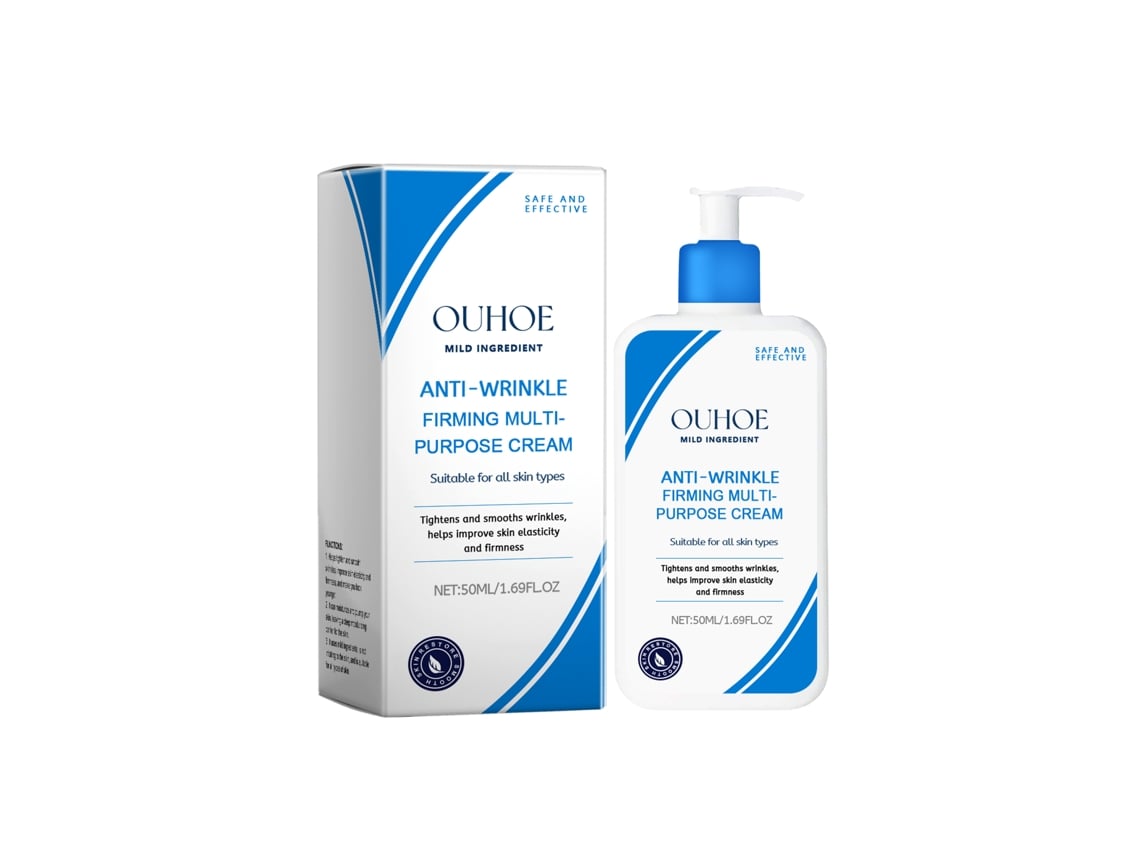 Loción hidratante reafirmante antiarrugas para una piel joven.