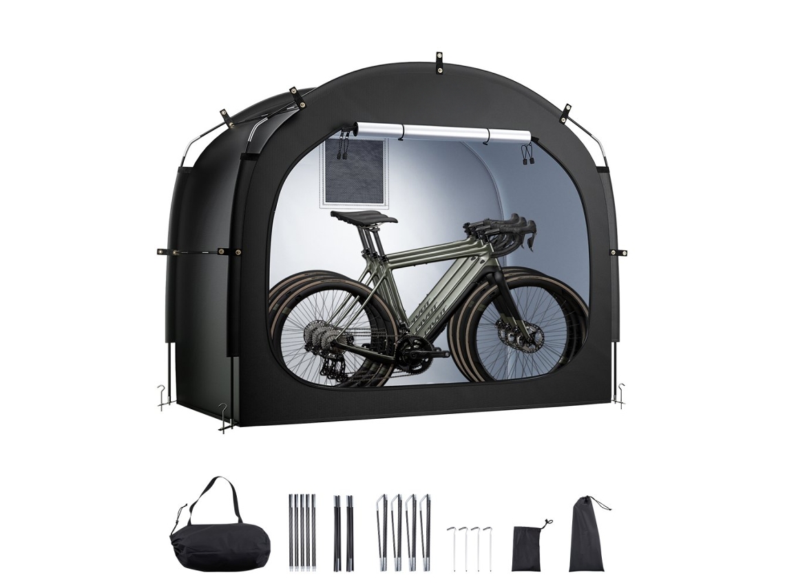 Conjunto de refugio, cubierta y tienda de campaña para bicicleta en tela Oxford y Pu4000 Tekmaquinas