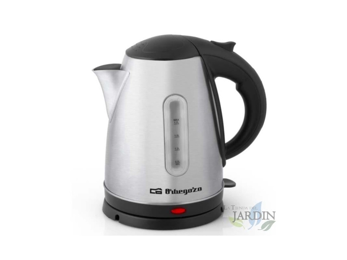Jarra Eléctrica SUINGA Orbegozo 1.7 Litros Cuerpo en Inox Jarra Removível Potencia 2200W