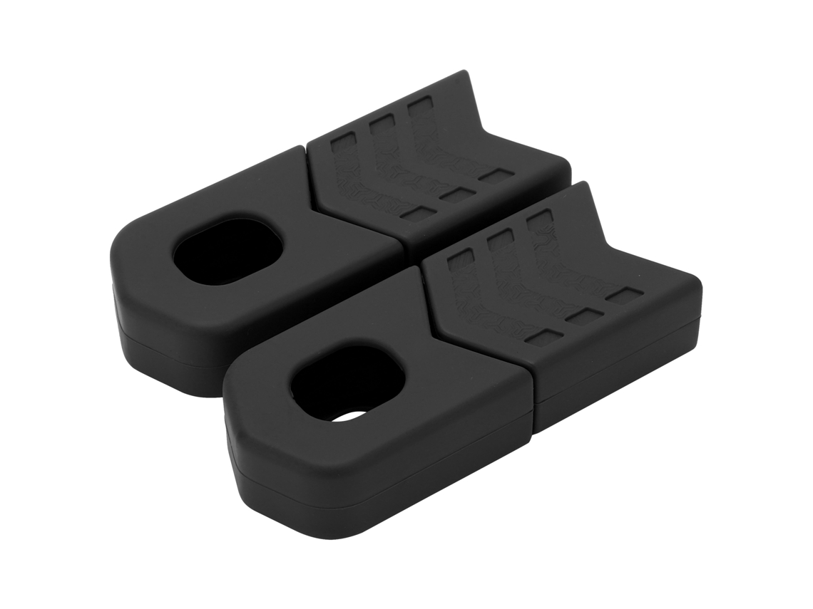 4pcs Protectores De Bicicleta Para Cigüeñal Silicona Botas De Brazo De Cigüeñal Para Mtb Dh Fr Am Xc Negro