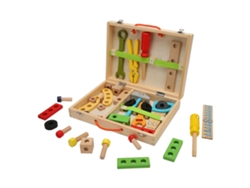 Set De Herramientas De Madera Para Niños, Juguete Educativo De Simulación Con Tornillos Y Tuercas, Regalo Ideal Para Niños Pequeños