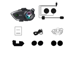 Intercomunicador para casco de motocicleta Yizhood Y80 negro