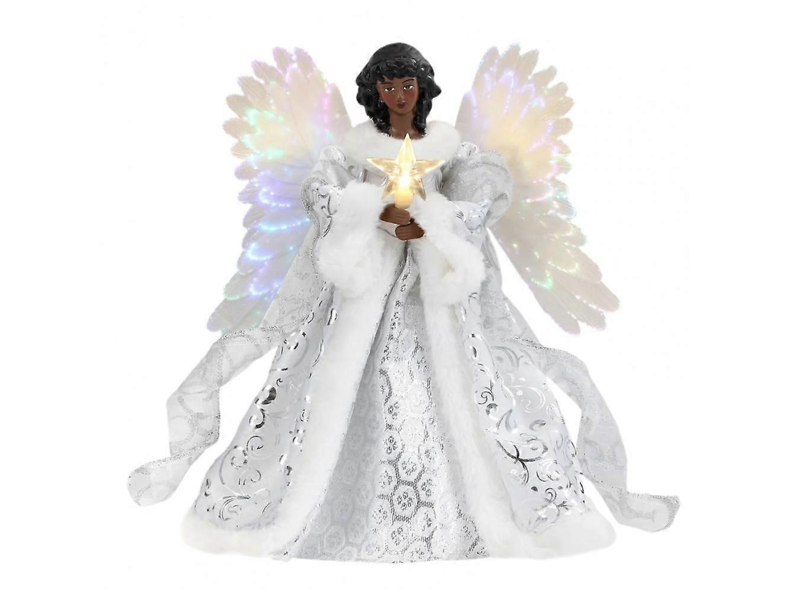 Ángel ornamental para la punta del árbol de Navidad, ligero, ideal para fiestas y eventos navideños. Hengjian