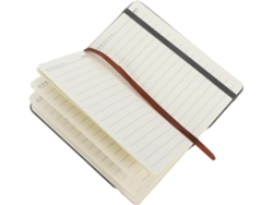 Libreta de bolsillo pequeña con cierre elástico, tapa dura, páginas interiores, ideal para viajes y trabajo, Gokoco