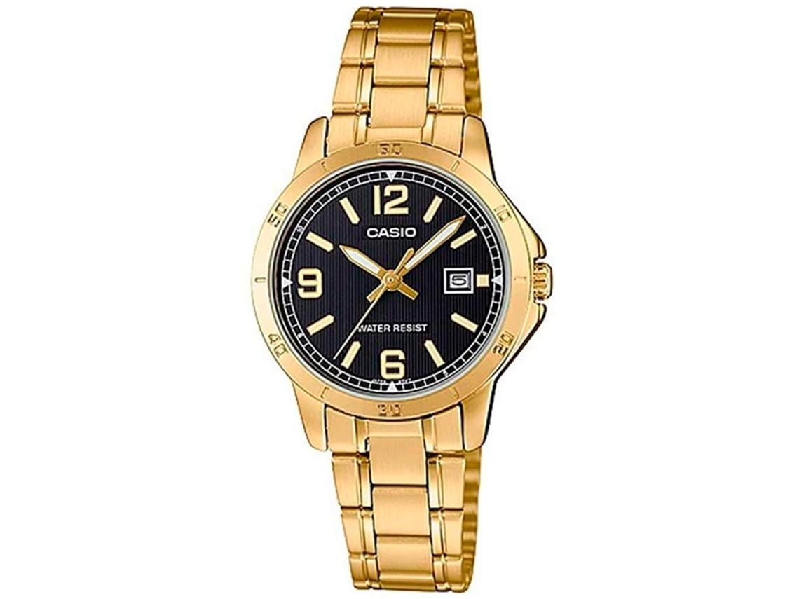 Reloj casio mujer negro con dorado cheap