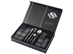 (juego De 24 Piezas - Cepillado Plateado) Juego De Cubiertos De Acero Inoxidable Con Cuchillos, Tenedores Y Cucharas.