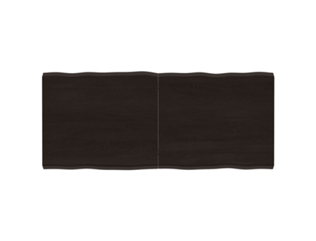 Tablero mesa madera tratada borde vivo marrón VIDAXL (140x60x(2-4) cm)