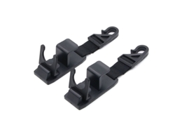 Ganchos Mágicos para Reposo de Cabezas de Carro Linjou 2 Piezas para Bolsas Y Equipaje Negro