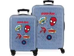 Conjunto de 2 Maletas de Viaje MARVEL Spiderman ABS Rígida Denim (34 y 70L)