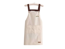 JILLIOPER Delantal impermeable creativo y único para cocina, sin mangas, resistente al aceite, ropa de trabajo para adultos