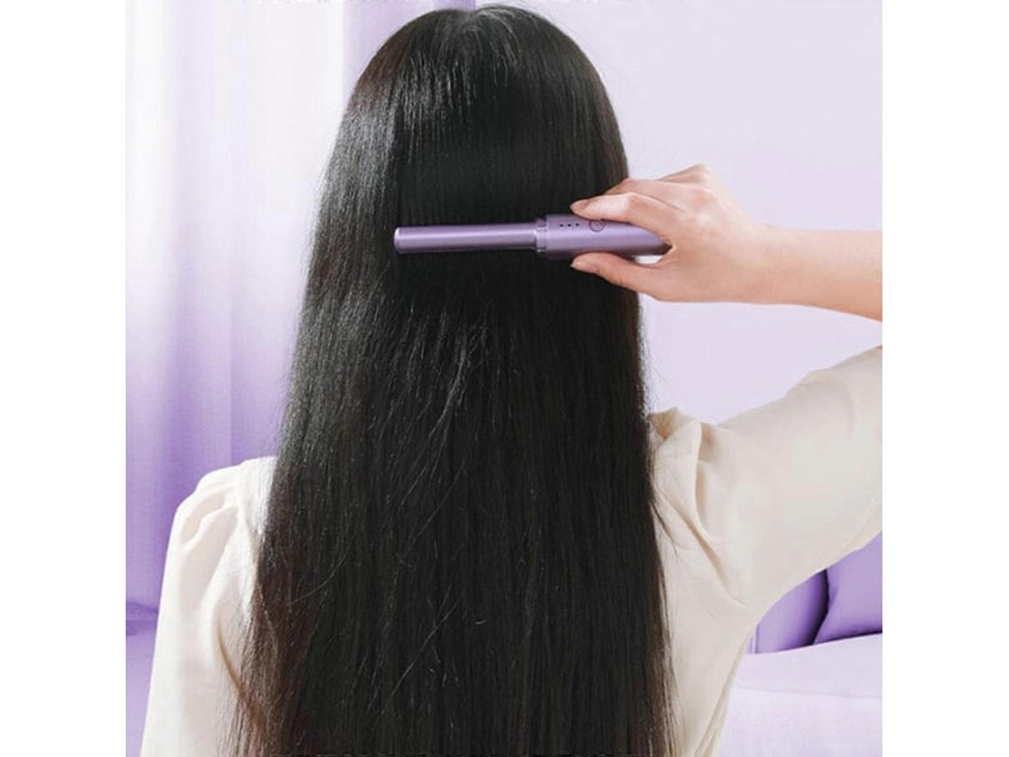 Mini plancha portátil recargable con peine 3D para el cuidado del cabello, ligera y con carga USB. Tienda Jinyubo