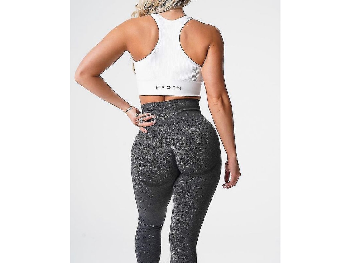 Leggings De Spandex Moteados Sin Costuras Nvgtn Para Mujer, Cintura Alta, Ideales Para Entrenamiento, Fitness Y Yoga.