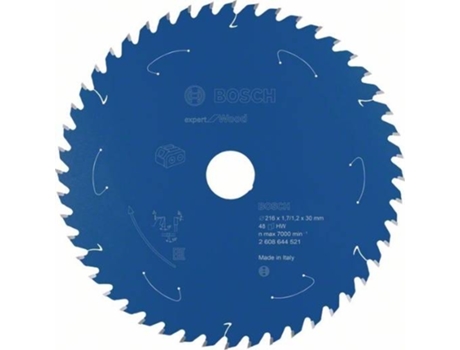 Disco de Sierra Circular BOSCH Para Sierra Sin Cables Expert para Madera 216x1.7/1.2x30 T48 para Sierras Bancada