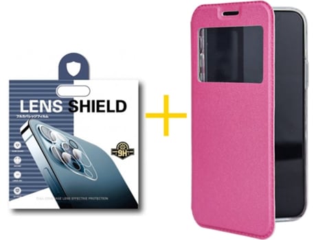Carcasa + 1 Protector de Cámara para Samsung Galaxy S22 Plus 5G SKYHE Rosa