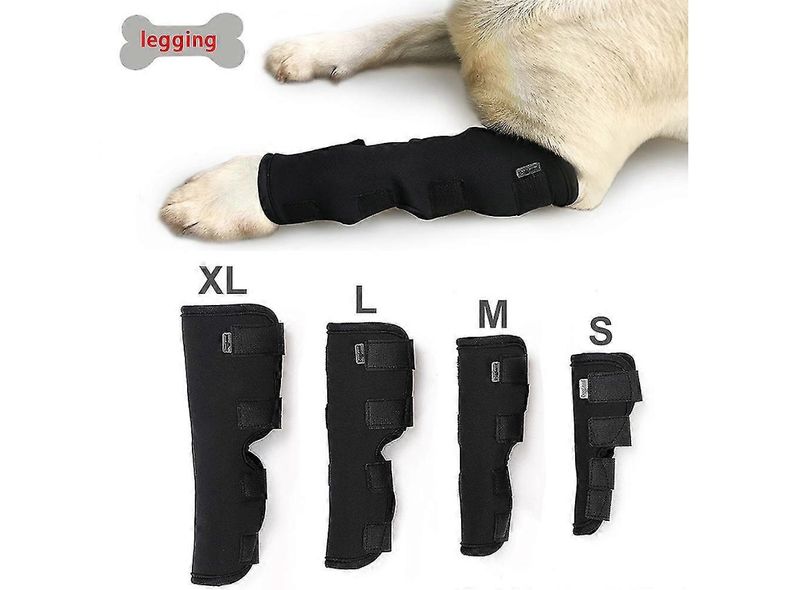 Protector De Pierna Para Perros Anti-lameado Manguito De Compresión Para Tobillo Canino Cubierta De Pie Guardián M