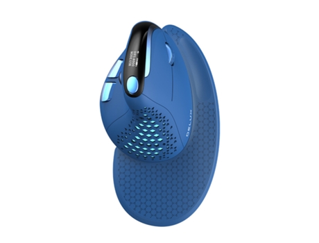 Ratón Vertical ENKERS Berichtsrate (Bluetooth - 1600 dpi - Azul)