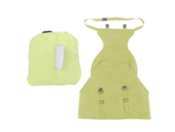Silla Alta Portátil Easy Seat Para Bebé Con Cinturón De Seguridad Verde Para Comer Y Viajar.
