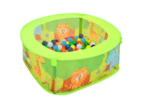 vidaXL Piscina de bolas para niños con 300 bolas 75x75x32 cm