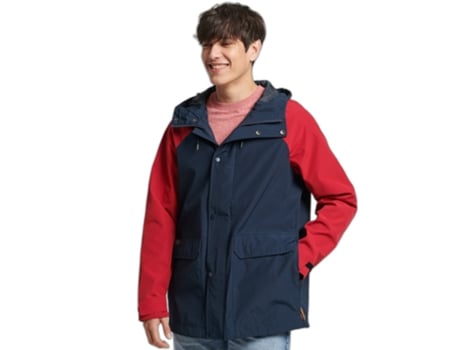 Abrigo para Hombre SUPERDRY (XXL - Azul)