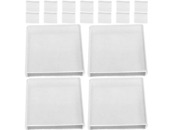 Puntas Pequeñas Transparentes Silicona Antideslizantes Pinzas Perchas Pantalones Paquete 100 Protección Dejar