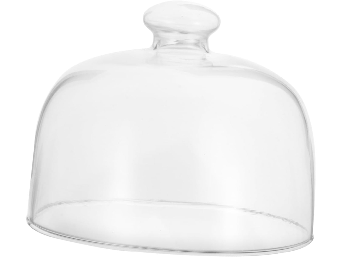 Cúpula De Vidrio Apta Para Alimentos Para Pasteles Y Postres - Fácil Protección