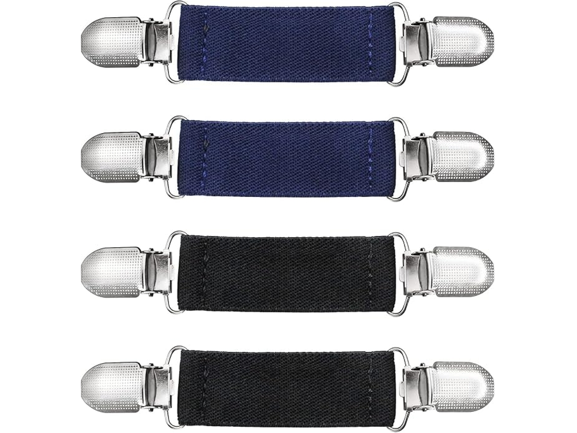 Paquete De 4 Pinzas Para Suéteres Y Chalecos Unisex (negro/azul Marino)