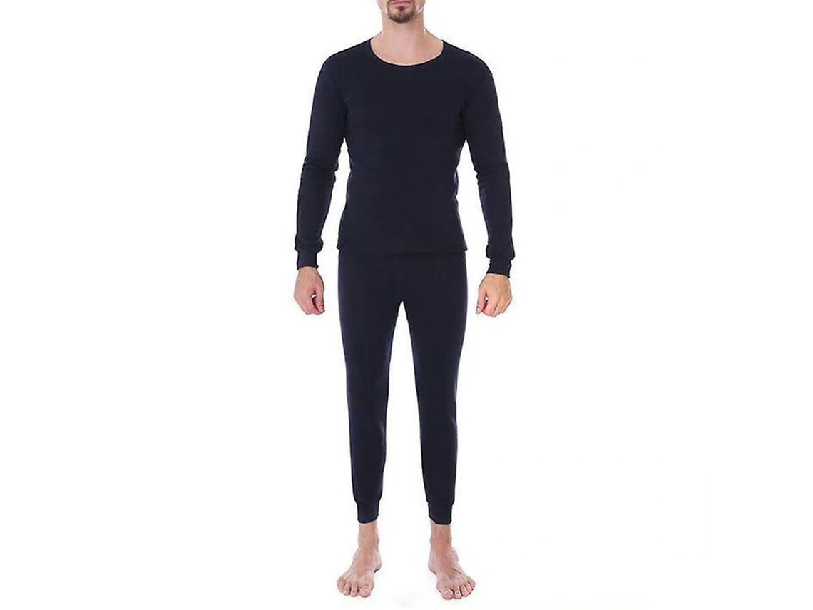 2026-conjunto Térmico De Camiseta De Manga Larga Y Pantalones Para Hombre, Ropa Interior De Algodón Suave Para Dormir