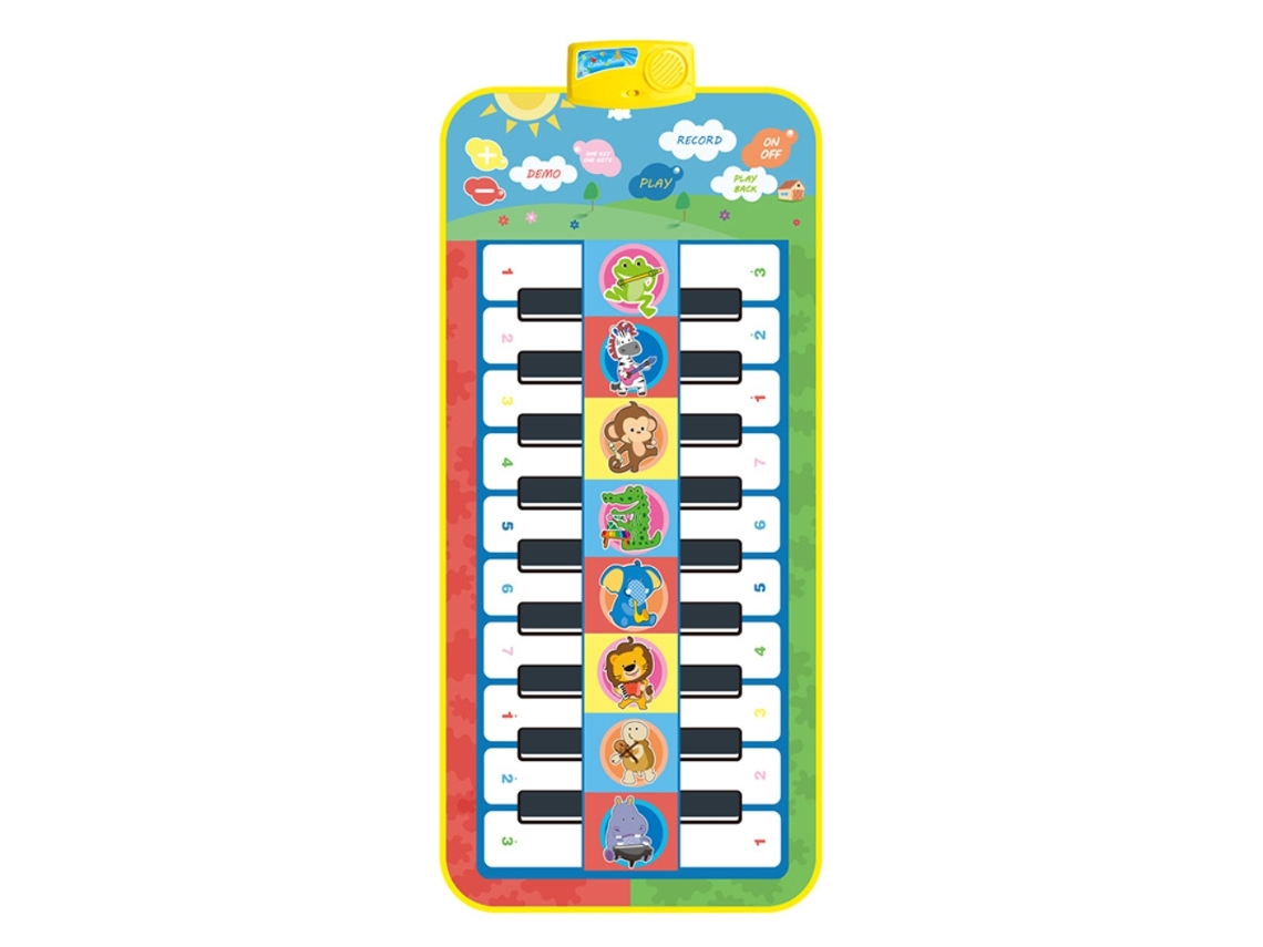 Ats-colchón De Piano Para Niños Con Doble Teclado Y Música, Alfombra De Gatseo Educatsiva Juguete De Aprendizaje Temprano
