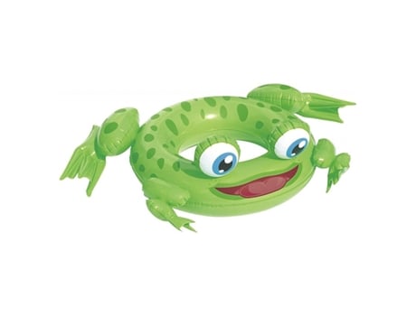 Flotador Hinchable Infantil 61Cm Bestway Diseño De Rana Para Niños Y Niñas De 3 Años En Adelante Con Válvula DED