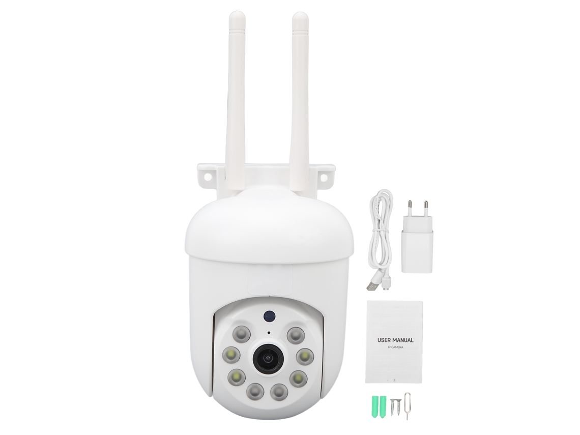 Cámara De Seguridad Wifi 1080p Con Audio Bidireccional 2.4ghz Rotatoria Para Bebé, Anciano, Perro Enchufe Eu
