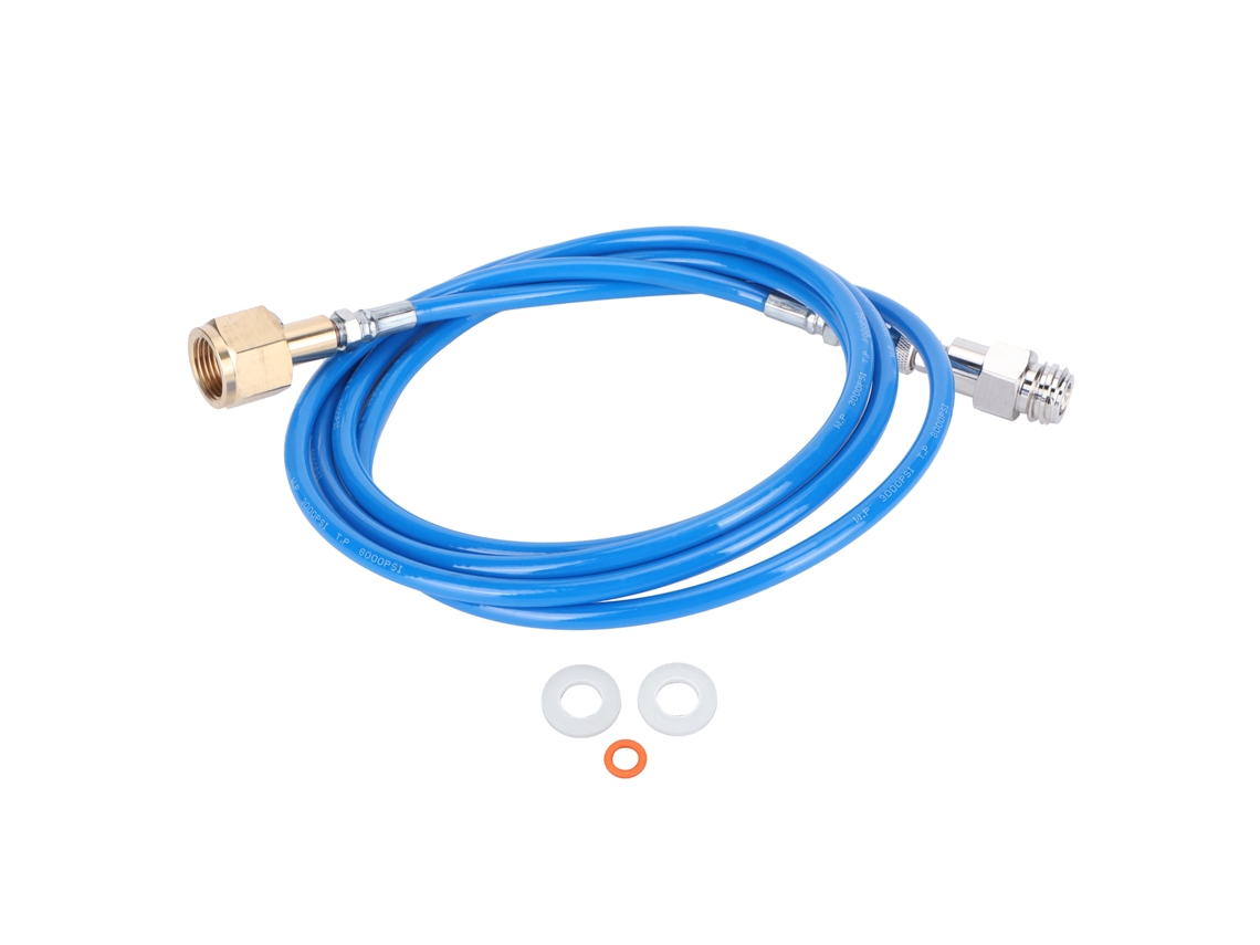 Adaptador de recarga de cartucho de CO2 con manguera de 100 pulgadas para refresco
