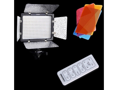 YONGNUO YN-300 LED Original para cámara, lámpara de luz de vídeo, iluminación de atenuación, luz de fotografía para cámara Canon Nikon, enchufe del...