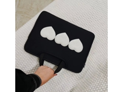 Bolsa para portátil con tres corazones (13,3 y 13,6 pulgadas) Chennnls