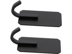 Perchas Adhesivas De Pared 2 Pzas Para Ropa, Sombreros Y Toallas: Fácil Instalación Dis. Mod Baño, Cocina