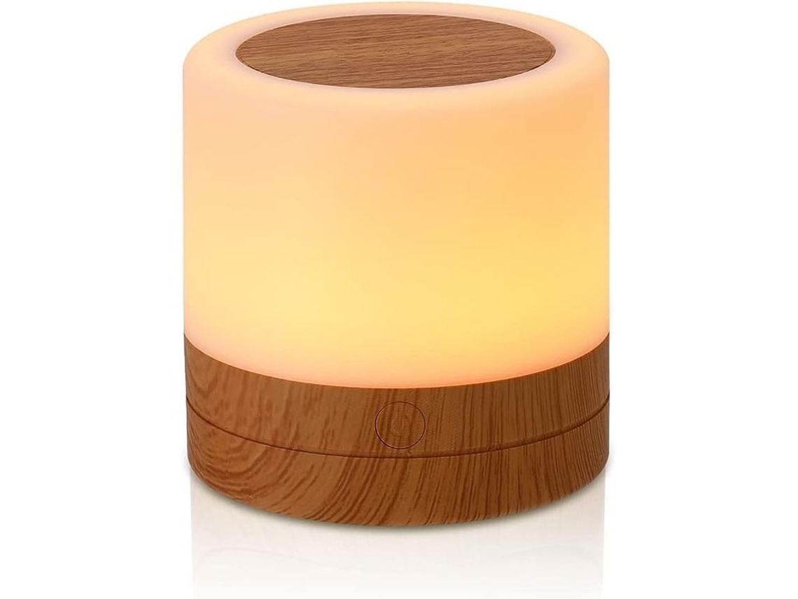 Mini Lámpara De Noche Led, Luz De Mesita De Noche Con Control Táctil, Carga Usb, Mando A Distancia, Ajuste De Brillo, Multicolor.