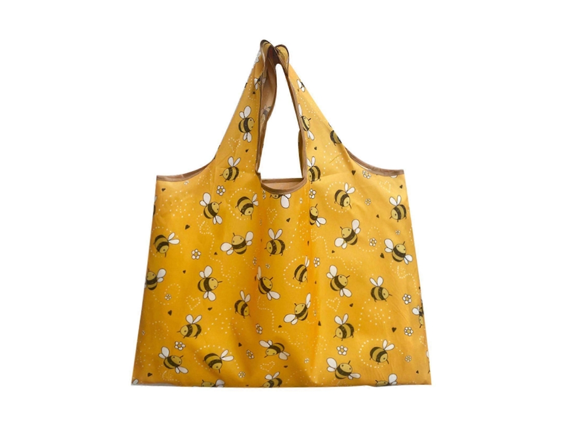 Bolsa de compras reutilizable Qinghai con estampados exclusivos, plegable, portátil, de gran capacidad e impermeable, en tela Oxford. GOKOCO