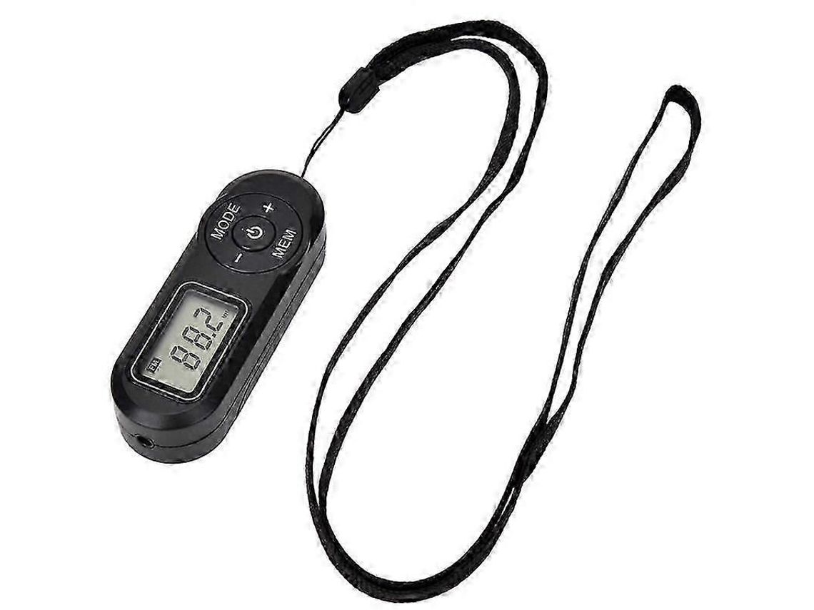 Rádio Fm Portátil Com Visor Lcd E Fone De Ouvido Para Esportes.