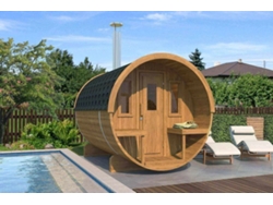 Barril de sauna exterior de 250 litros - Abeto