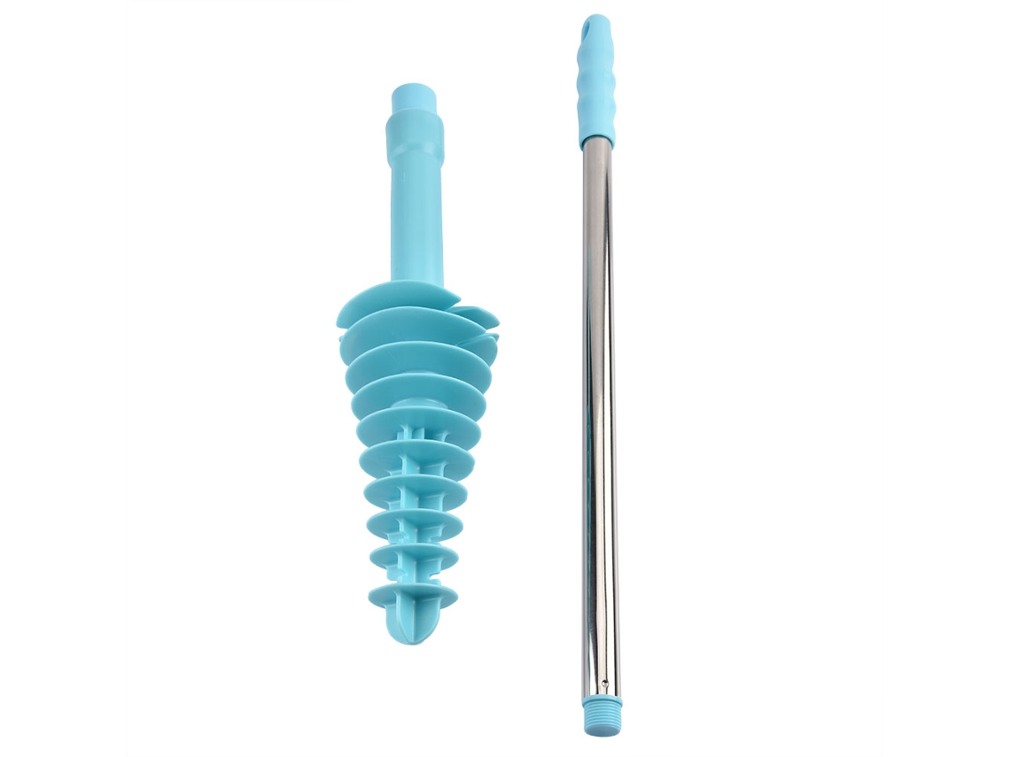 Limpiador de desagües para cocina, baño, inodoro, azul claro