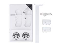 Estación De Enfriamiento De Consola Rgb Light Doble Dock De Carga Soporte Para Auriculares Controlador Cooling Charger Stand Para Series S