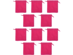 Juego 10 Bolsitas Terciopelo Suaves Compactas Cordón Joyas Protección Versátil Objetos Pequeños Ideales Viajes