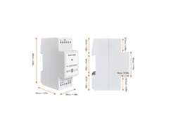 Medidor de energía inteligente Wifi 2026as, monofásico, 90-250 VCA con 2 transformadores de corriente de 200 A.