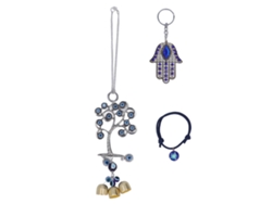 Conjunto de Colar com Chaveiro e Pulseira de Olho Durável e Confortável