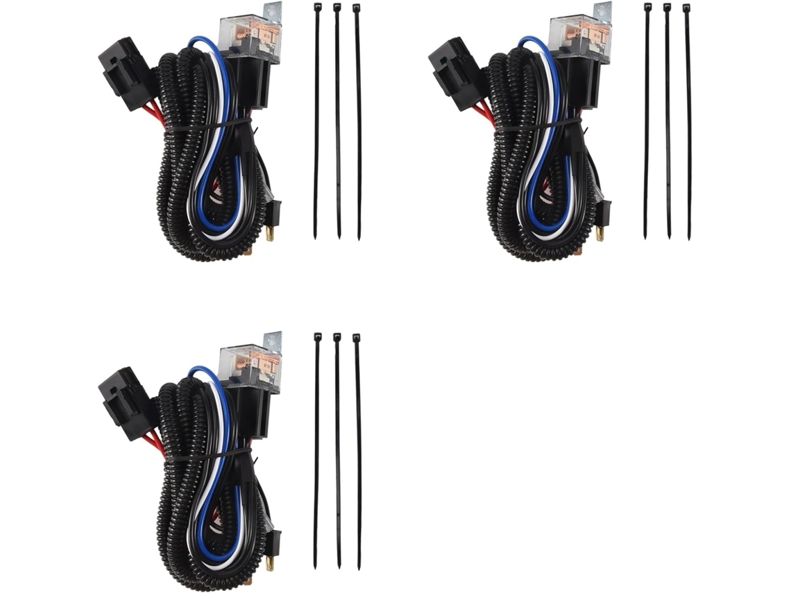 3 Mazos De Cables Modificados Para Coche De 12 V, Bocina De Caracol Eléctrica Universal Con Relé De 40 A